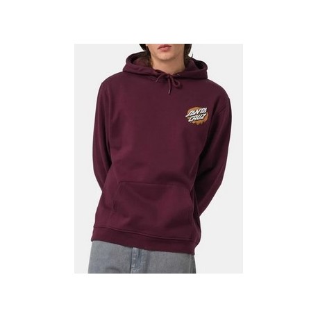 Sweat à Capuche Homme SANTA CRUZ Slime Scream Dark Cherry