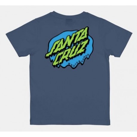 SANTA CRUZ Slime Dot Heritage Blue Junior T-Shirt