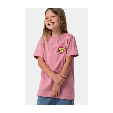 Tee shirt junior SANTA CRUZ Slime Dot Universal Pink