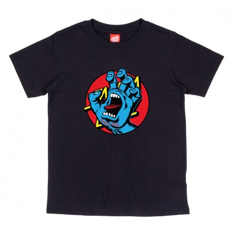 Tee shirt junior SANTA CRUZ Hand Dot Front Black