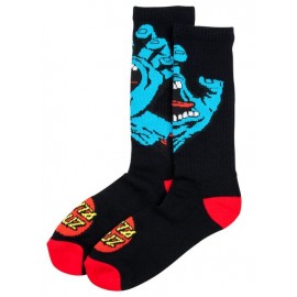 Chaussettes Santa Cruz Youth Screaming Hand Black