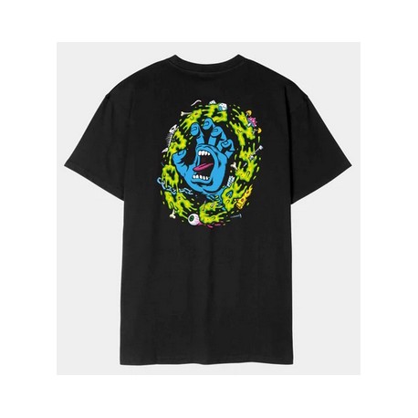 Men's SANTA CRUZ Slime Scream Black T-Shirt