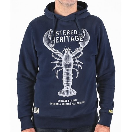 Sweat à Capuche Homme STERED Héritage Marine