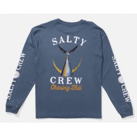Tee Shirt Manche Longue Homme SALTY CREW Tailed Slate