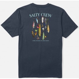Men's Salty Crew Lure Gear Navy T-Shirt