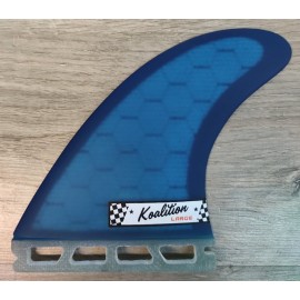 Koalition Thruster The Base Fins Futures Navy Blue Large