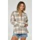 Chemise Flannel Femme SALTY CREW Shore Break Clay Grey