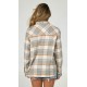 Chemise Flannel Femme SALTY CREW Shore Break Clay Grey