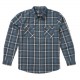 SALTY CREW Men's Daybreak Channel Blue Flannel Shirt