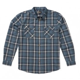 SALTY CREW Men's Daybreak Channel Blue Flannel Shirt