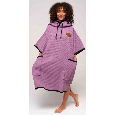 Poncho All-In Light Purple Waffle