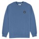 VISSLA Men's Solid Sets Eco Crewneck Sweatshirt in Blue Haze