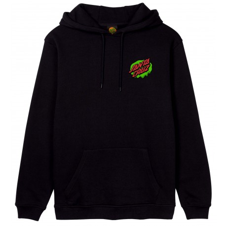 Men's SANTA CRUZ Slime Scream Black Hoodie