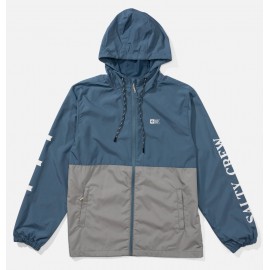 Salty Crew Surface Windbreaker Jacket Channel Blue