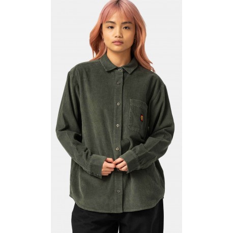 Santa Cruz Women’s Long Sleeve Classic Label Dark Moss Shirt