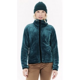 PROTEST Prtvance Rainstorm Blue Women's Full Zip Velour Fleece