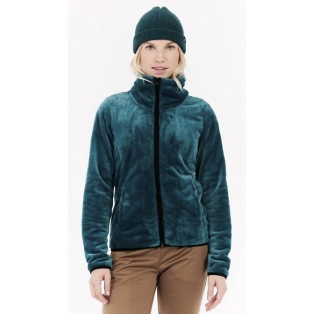 Polaire Velours Full Zip Femme PROTEST Prtvance Rainstorm Blue