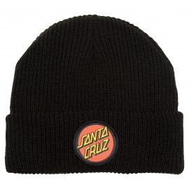 Santa Cruz Youth Classic Dot Beanie Black