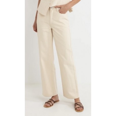 Pantalon Femme RHYTHM Beyond Relaxed Leg Cream