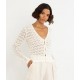Gilet Femme RHYTHM Avery Knit Cardigan White