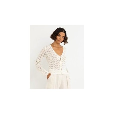 RHYTHM Women's Avery Knit Cardigan in White