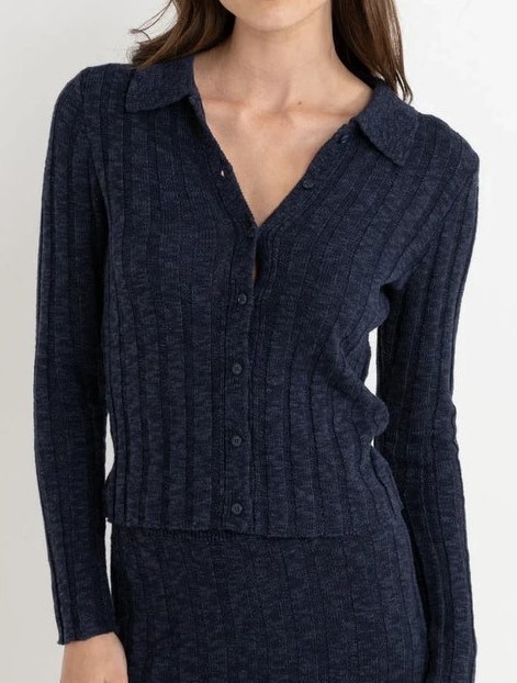 トップス JUVENILE HALL ROLLCALL BKN KNIT CARDIGAN JUVENILE HALL