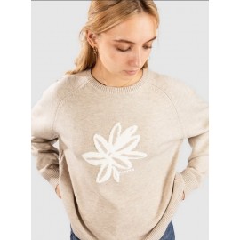 Women's Sweater RHYTHM Sanctuary Crew neck Knit Jumper Taupe