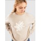 Women's Sweater RHYTHM Sanctuary Crew neck Knit Jumper Taupe