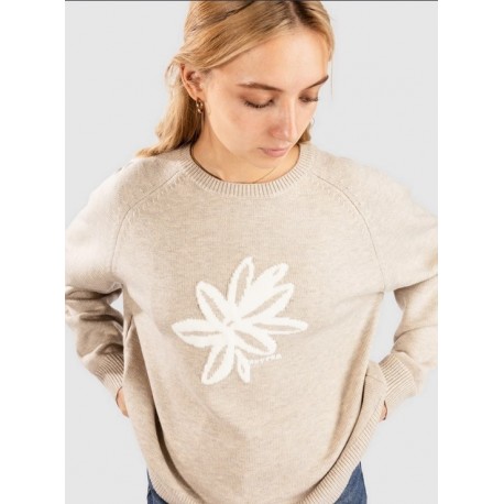 Pull Femme RHYTHM Sanctuary Crew neck Knit Jumper Taupe