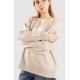 Women's Sweater RHYTHM Sanctuary Crew neck Knit Jumper Taupe