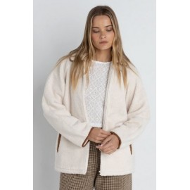 Veste Polaire Femme Snowy Sherpa Jacket White