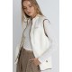 Veste Polaire Sans Manche Femme RHYTHM Aria Sherpa Vintage White