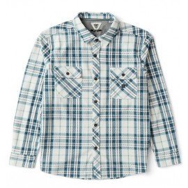 VISSLA Men's Eco-Zy Fleece Shirt White