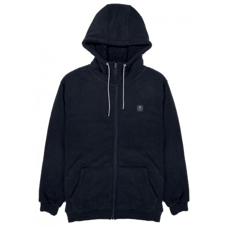 Sweat Polaire Vissla Eco-Zy Polar Zip Hoodie Black
