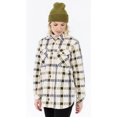 Chemise Polaire femme PROTEST PrtLuv Kit offwhite