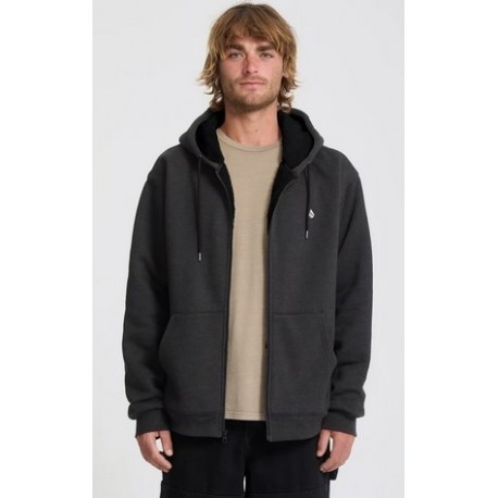 Sweat Doublé Sherpa Homme VOLCOM Single Stone Lined Heather Black