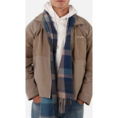 BARTS Men's Flannel Scarf, Ketill Blue