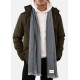 BARTS Men's Haifoss Dark Heather Flannel Scarf