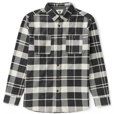 Chemise Manche Longue Vissla Rails Cord Printed Eco Graphite