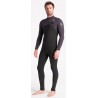 C-Skins NuWave Session Chest Zip 5/4mm Mens Wetsuit Black Meteor X Rust