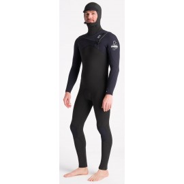 Combinaison à Cagoule Homme C-Skins NuWave Session Chest Zip Hooded 5/4mm Black