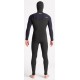 Combinaison à Cagoule Homme C-Skins NuWave Session Chest Zip Hooded 5/4mm Black