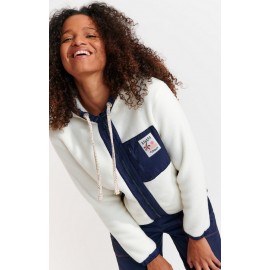 Sweat Polaire Zip BANANA MOON Warren Brichill Ecru