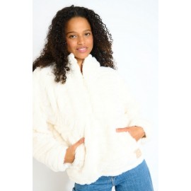 BANANA MOON Peak Calgary Fleece Sweatshirt in Ecru