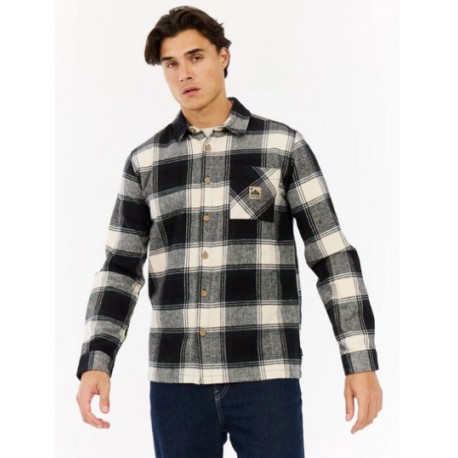 PRTLunder Men's Flannel Shirt - True Black