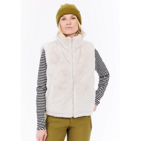 PROTEST Prtponzo Reversible Sleeveless Puffer Jacket for Women - Off-White Kit