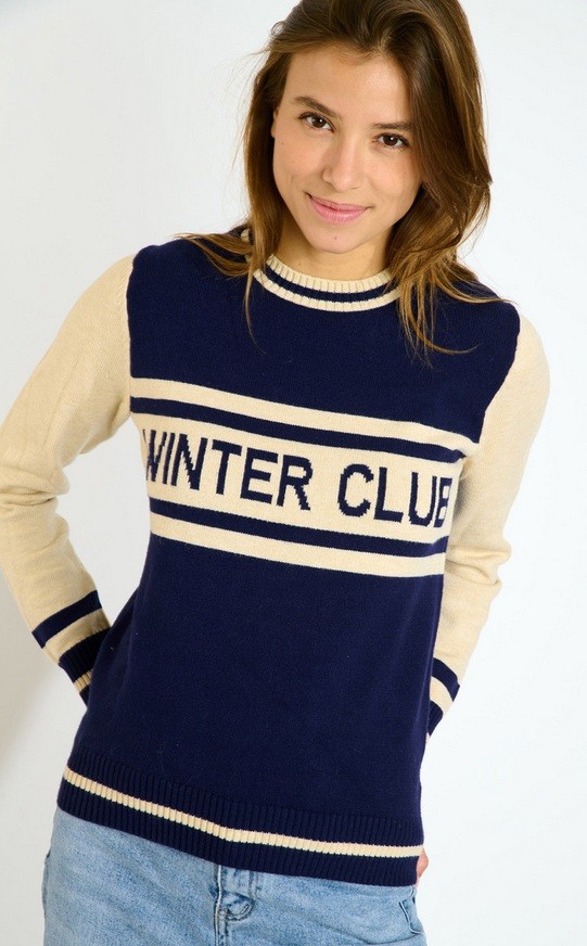 BANANA MOON Tahoe Snowbird Navy Sweater Breizh Rider