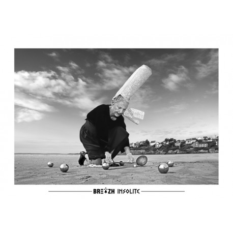 Carte Postale Breizh Insolite Pétanque N 26