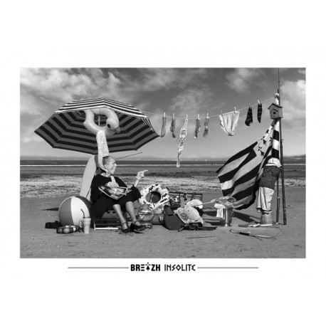 Carte Postale Breizh Insolite Plage N 40