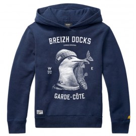 Sweat Capuche Enfant Stered Garde Côte Marine